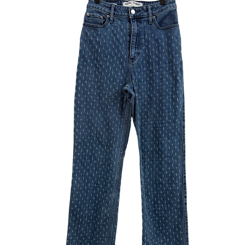 Social Tourist Ultra High-Rise Straight-Leg Jeans